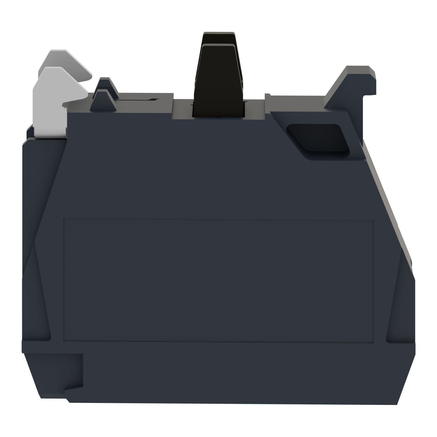 Picture of Single contact block, Harmony XB4, silver alloy, gold flashed, screw clamp terminal, dusty environment, 1NC