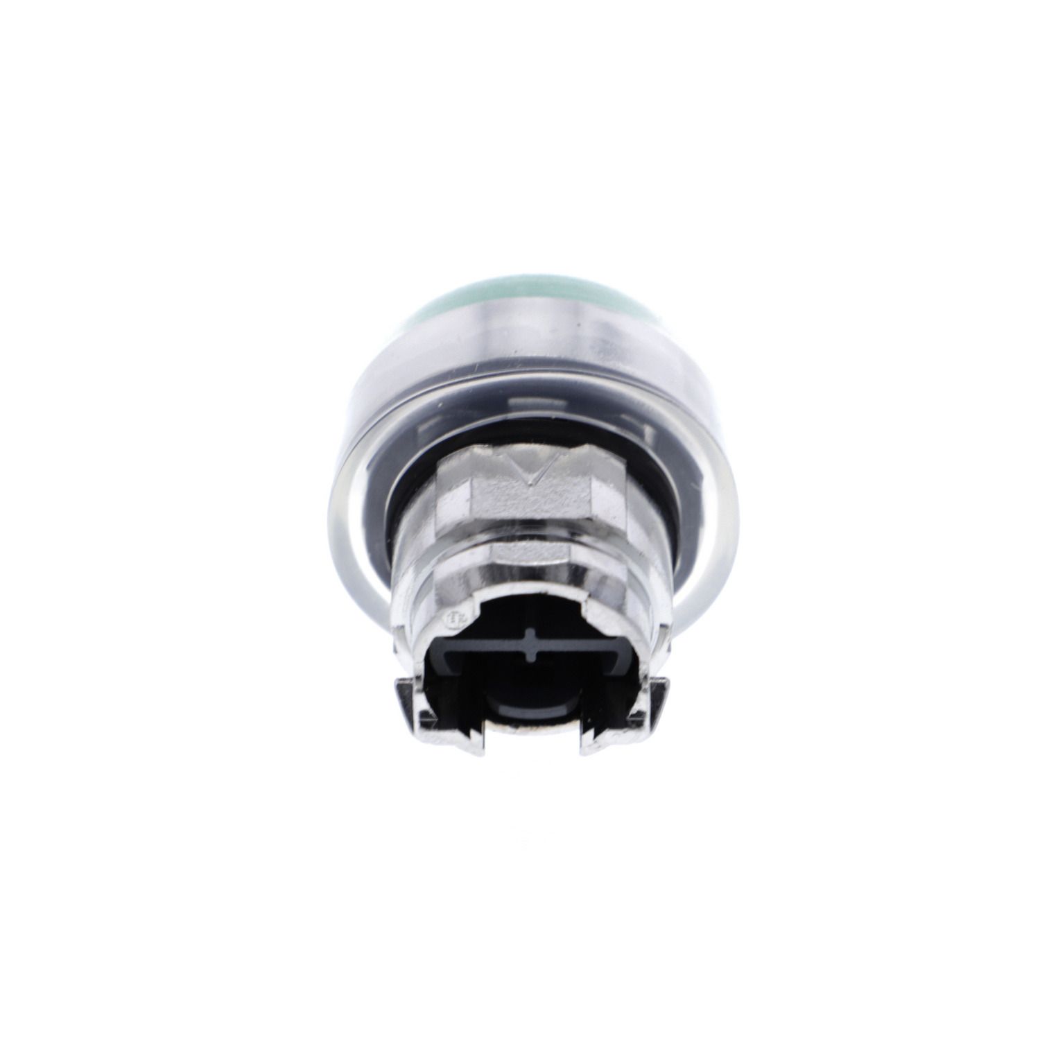 Picture of Head for non illuminated push button, Harmony XB4, metal, projecting, green, 22mm, spring return, booted, unmarked