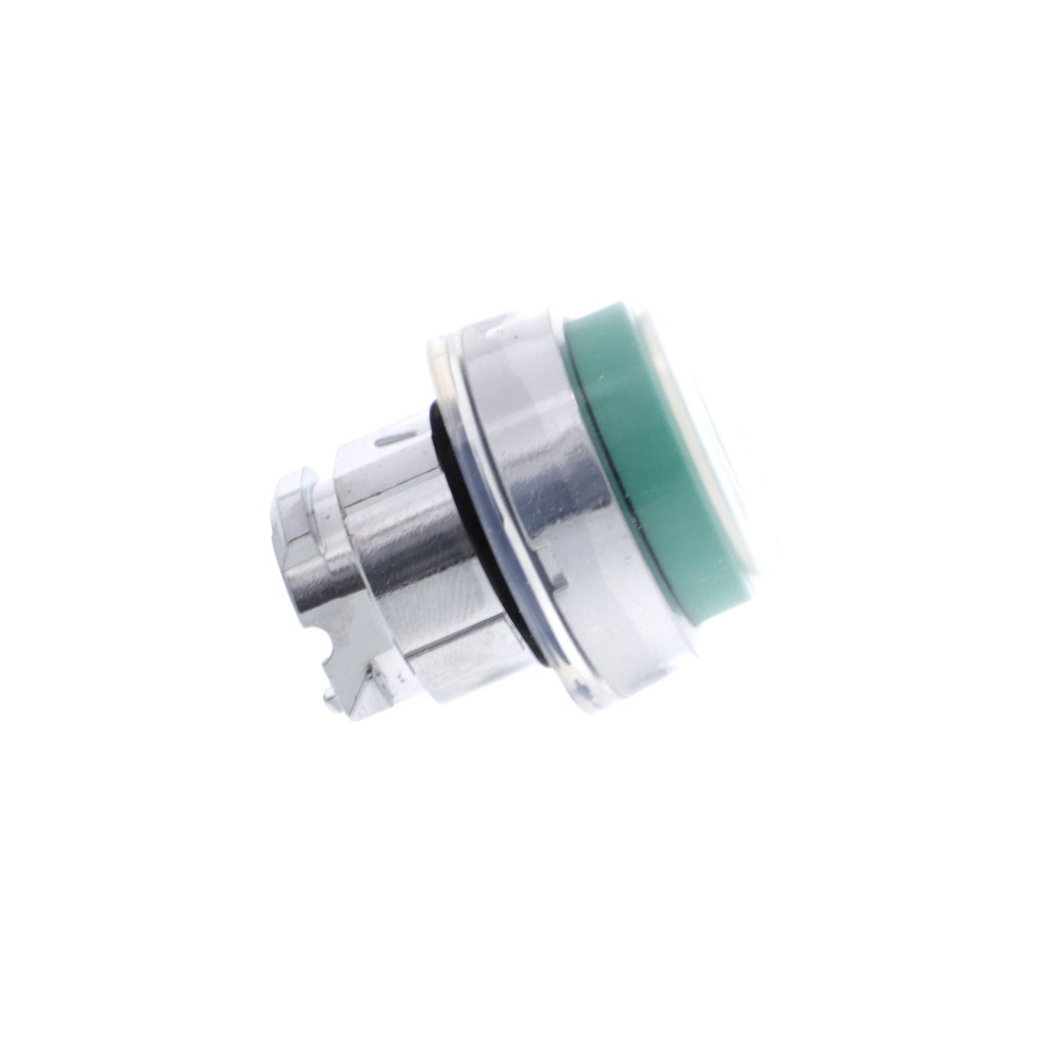 Picture of Head for non illuminated push button, Harmony XB4, metal, projecting, green, 22mm, spring return, booted, unmarked