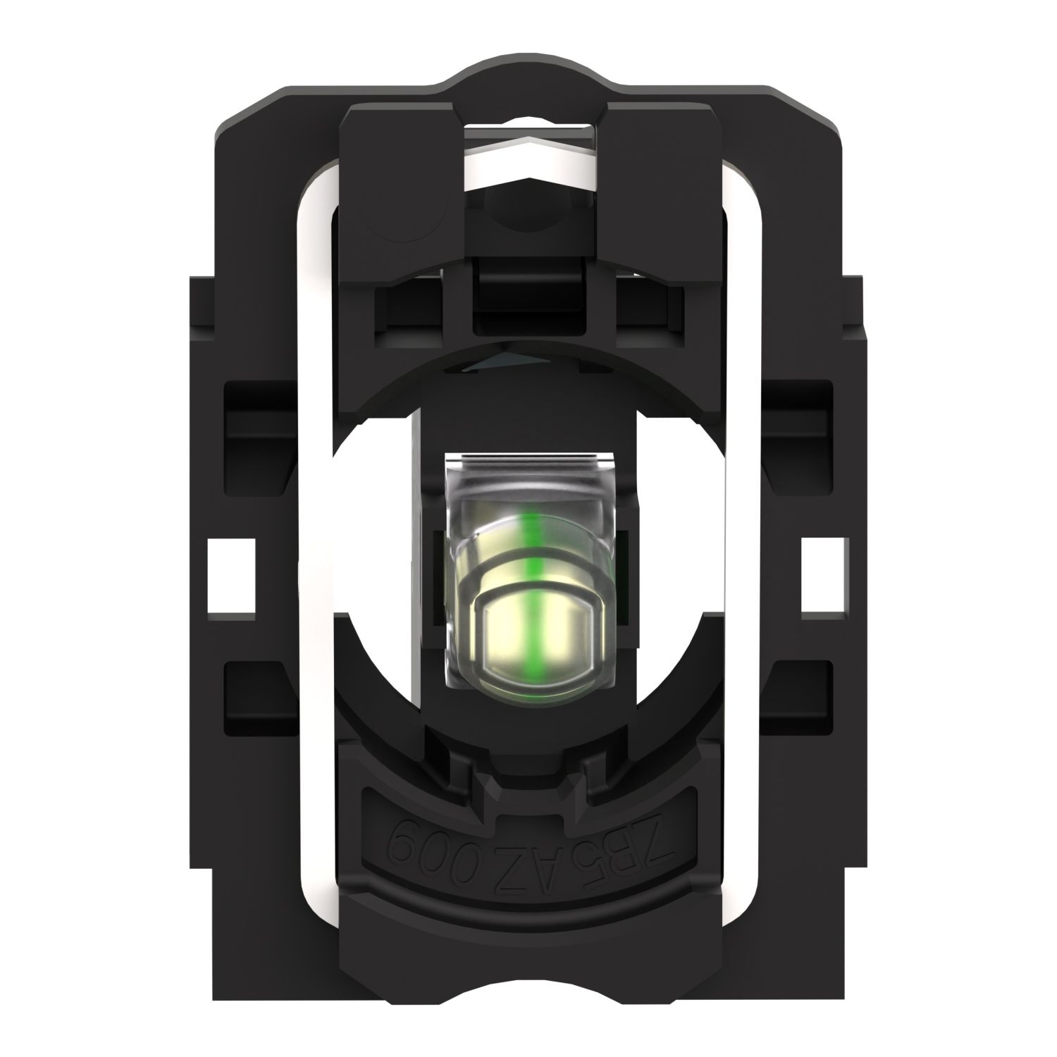 Picture of Complete body light block assembly, Harmony XB5, plastic, universal LED, body fixing collar, 24V AC DC