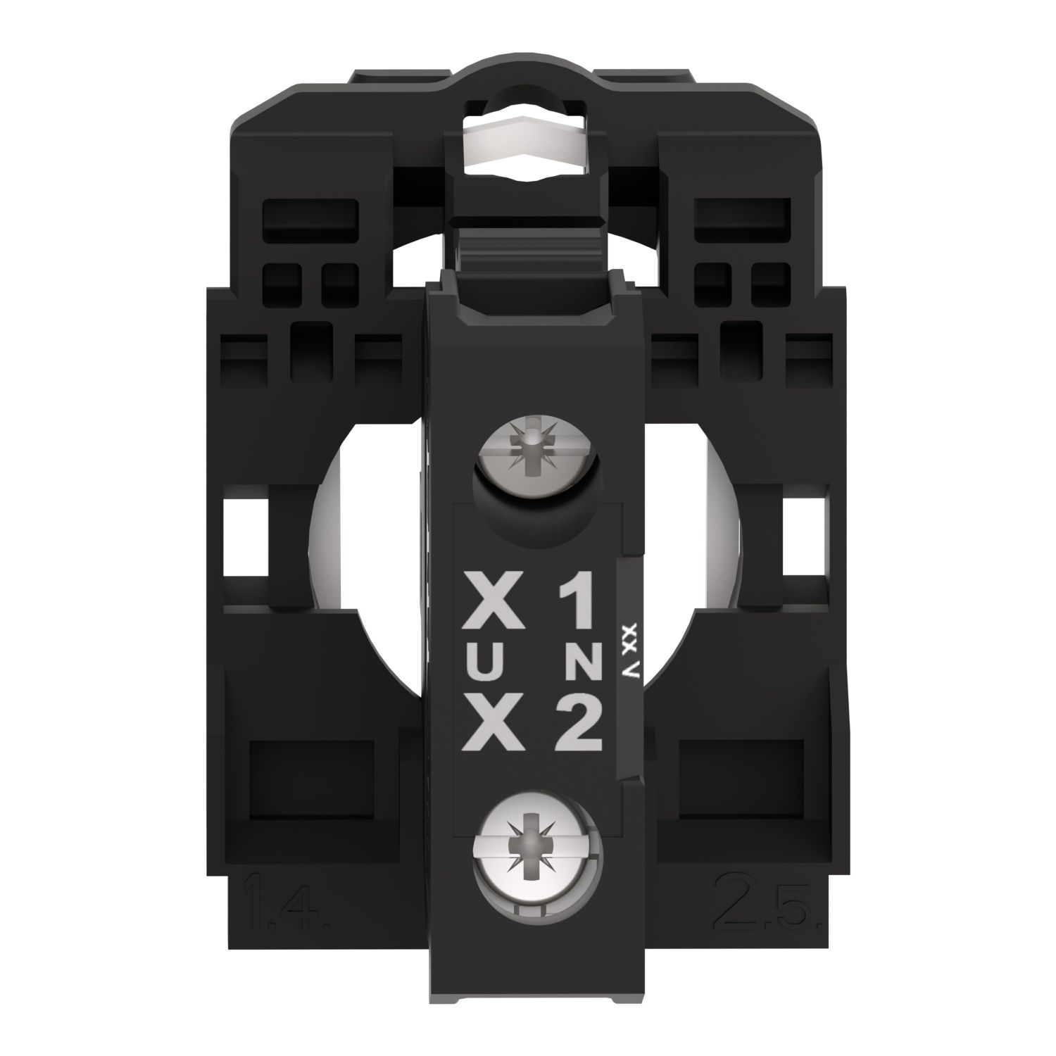 Picture of Complete body light block assembly, Harmony XB5, XB4, with body fixing collar, universal LED, 12V AC