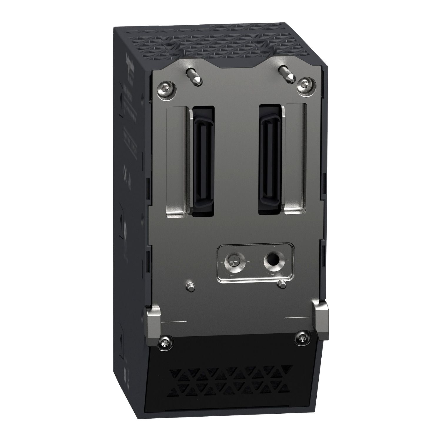 Picture of standalone processor, Modicon M580, 8MB, 125 Ethernet devices, 4 local IO racks of 2045 digital, 512 analog, severe environment