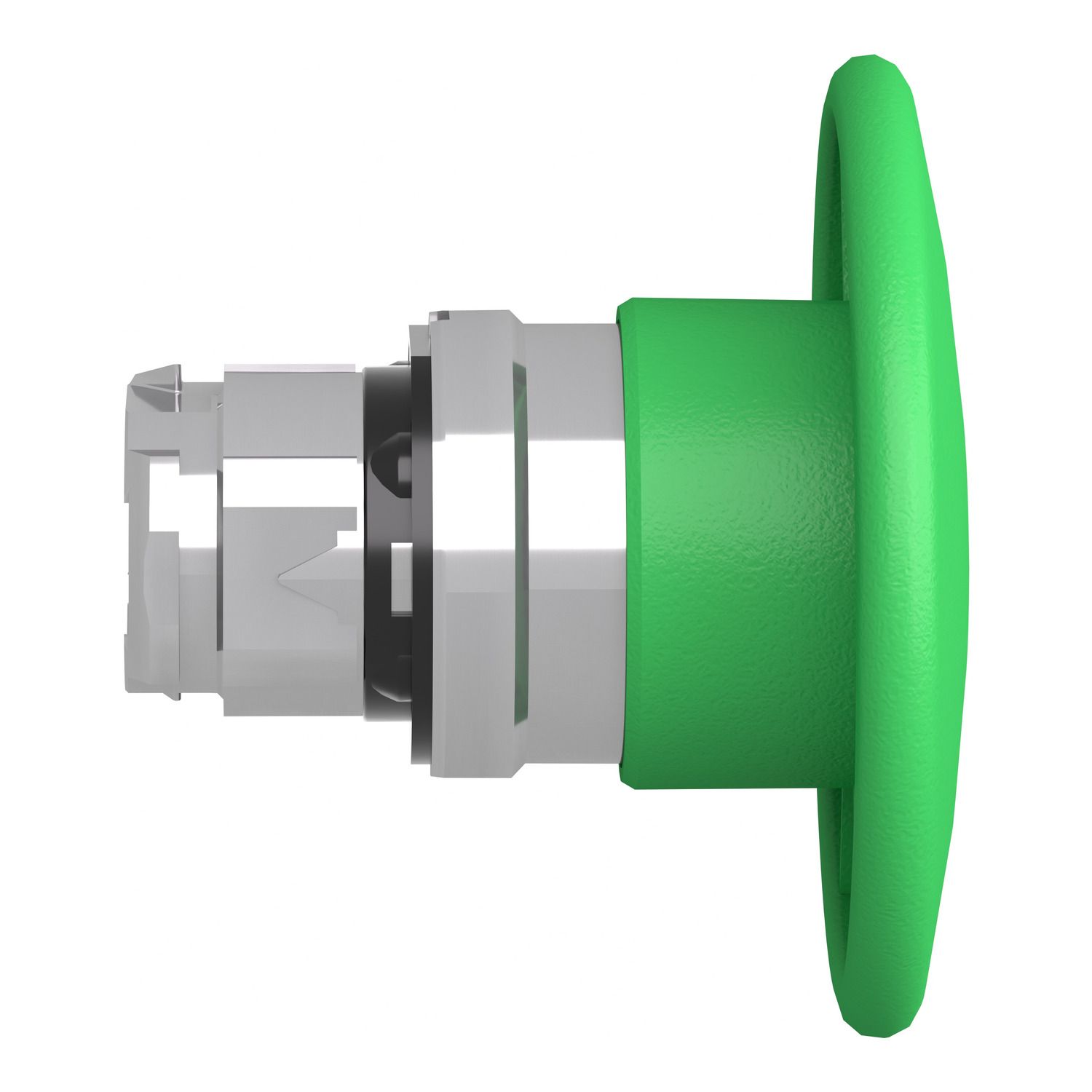 Picture of Head for non illuminated pushbutton, Harmony XB4, mushroom 60mm, metal, green, 22mm, spring return