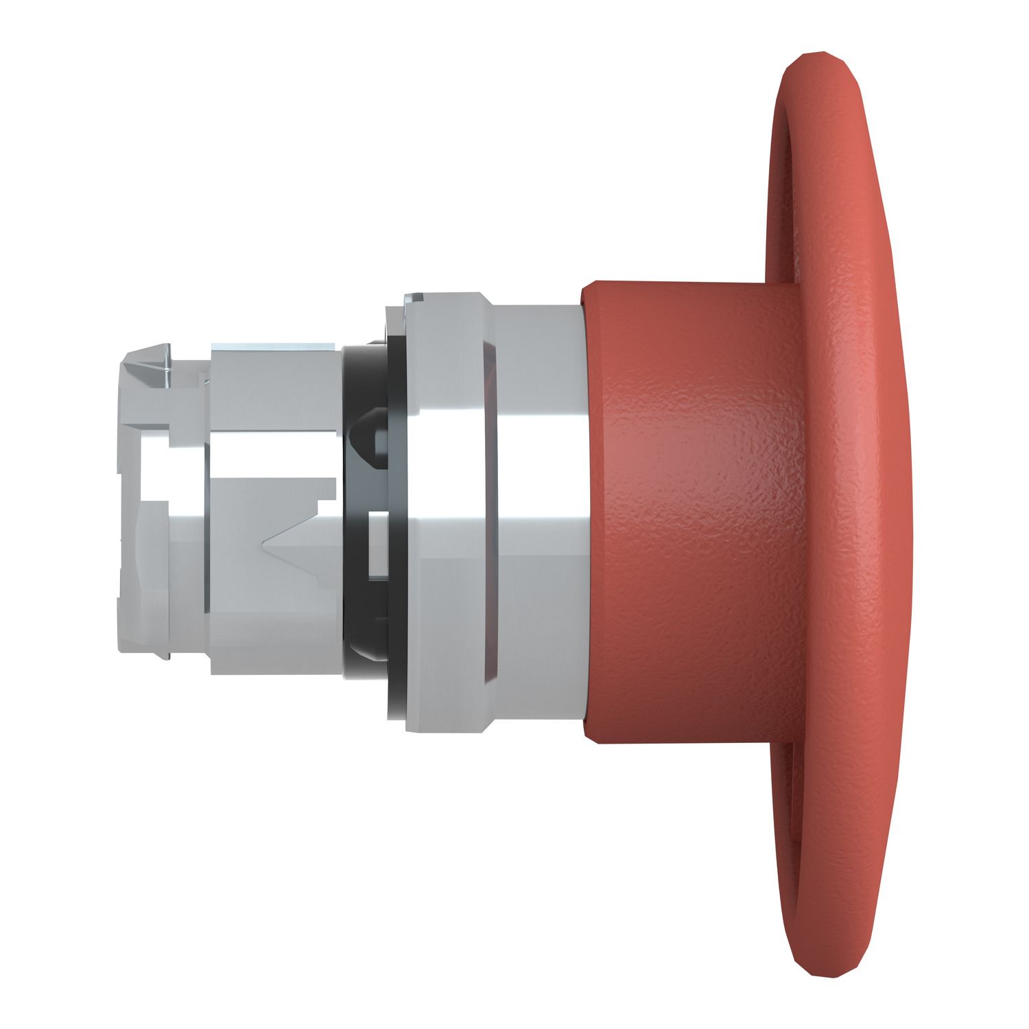 Picture of Head for non illuminated pushbutton, Harmony XB4, mushroom 60mm, metal, red, 22mm, spring return
