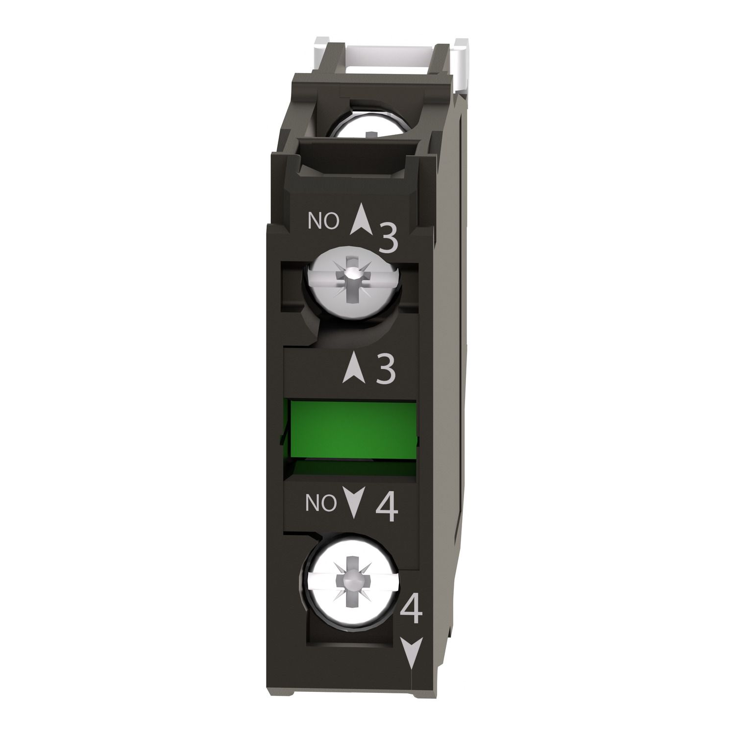 Picture of Double contact block, Harmony XB4, silver alloy, screw clamp terminal, 2NO