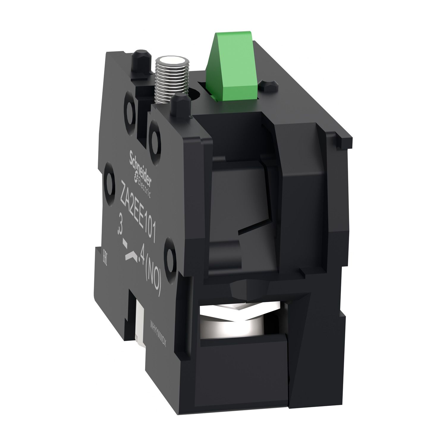Picture of Contact block, Easy Harmony XA2, single contact, for head 22mm, faston terminal, 1NO