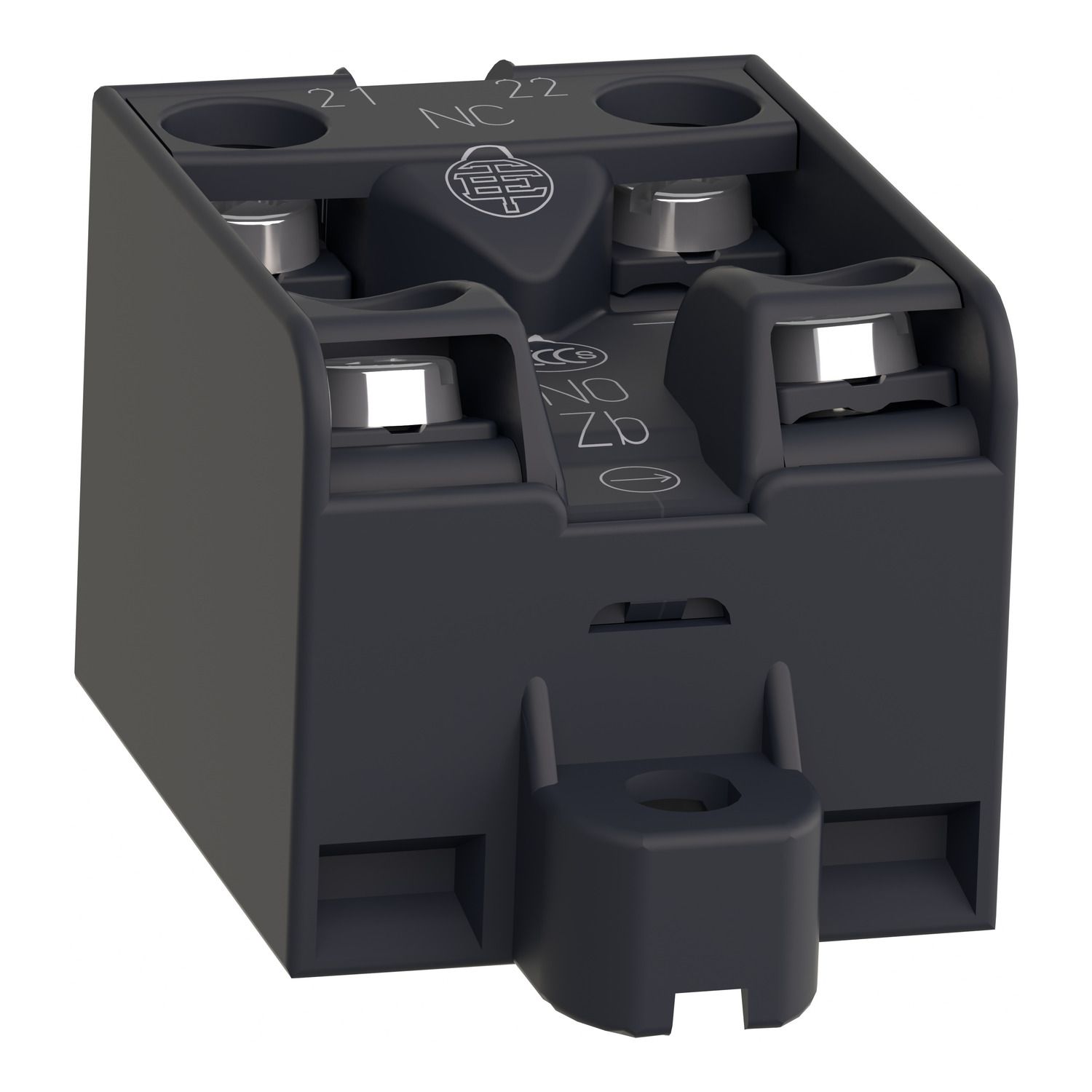 Picture of Contact Block, Harmony XPE, Preventa Safety detection, 1 step or 2 step switch, 1NO + 1NC