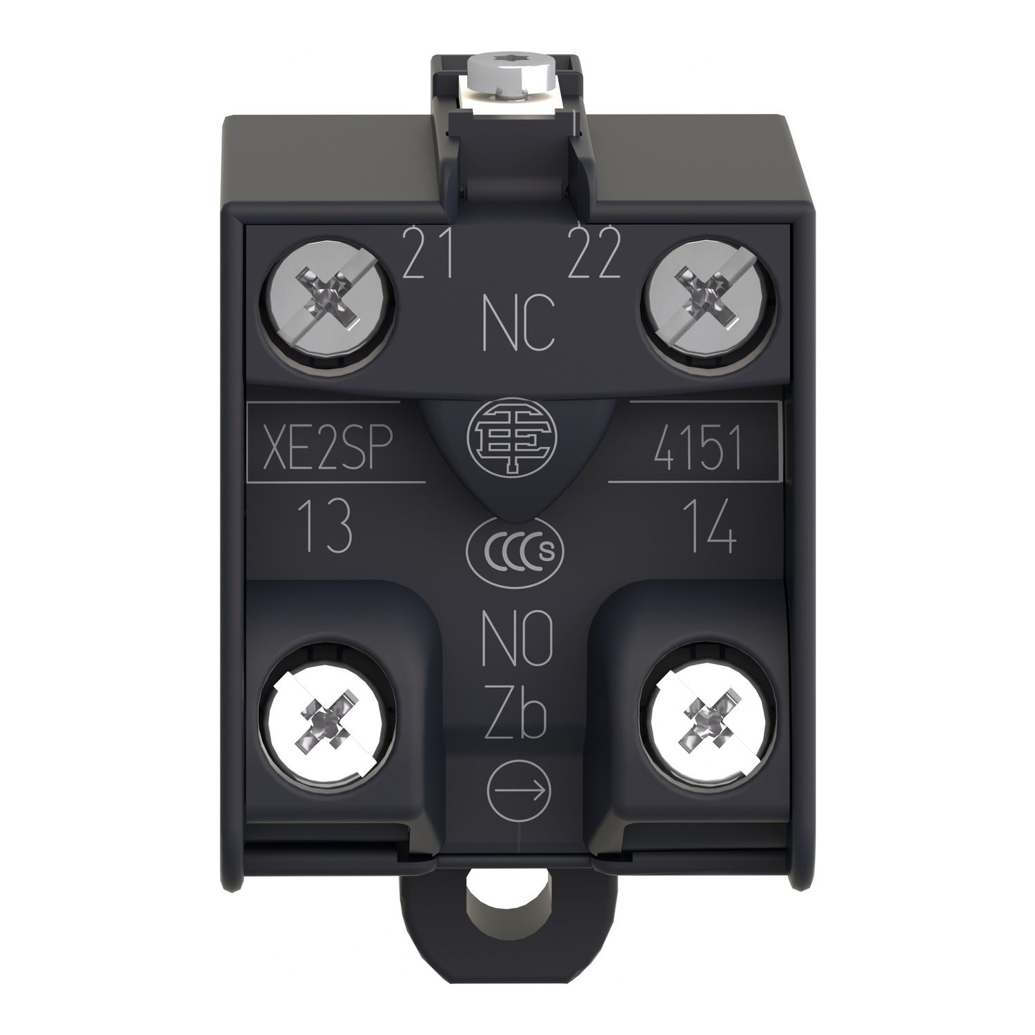 Picture of Contact Block, Harmony XPE, Preventa Safety detection, 1 step or 2 step switch, 1NO + 1NC