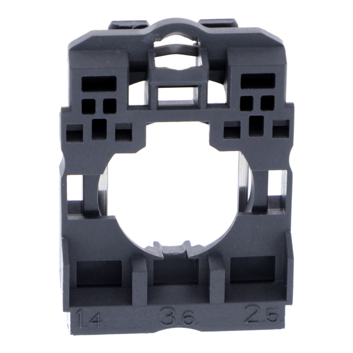 Picture of Body/fixing collar for electrical block, Harmony XB5, plastic