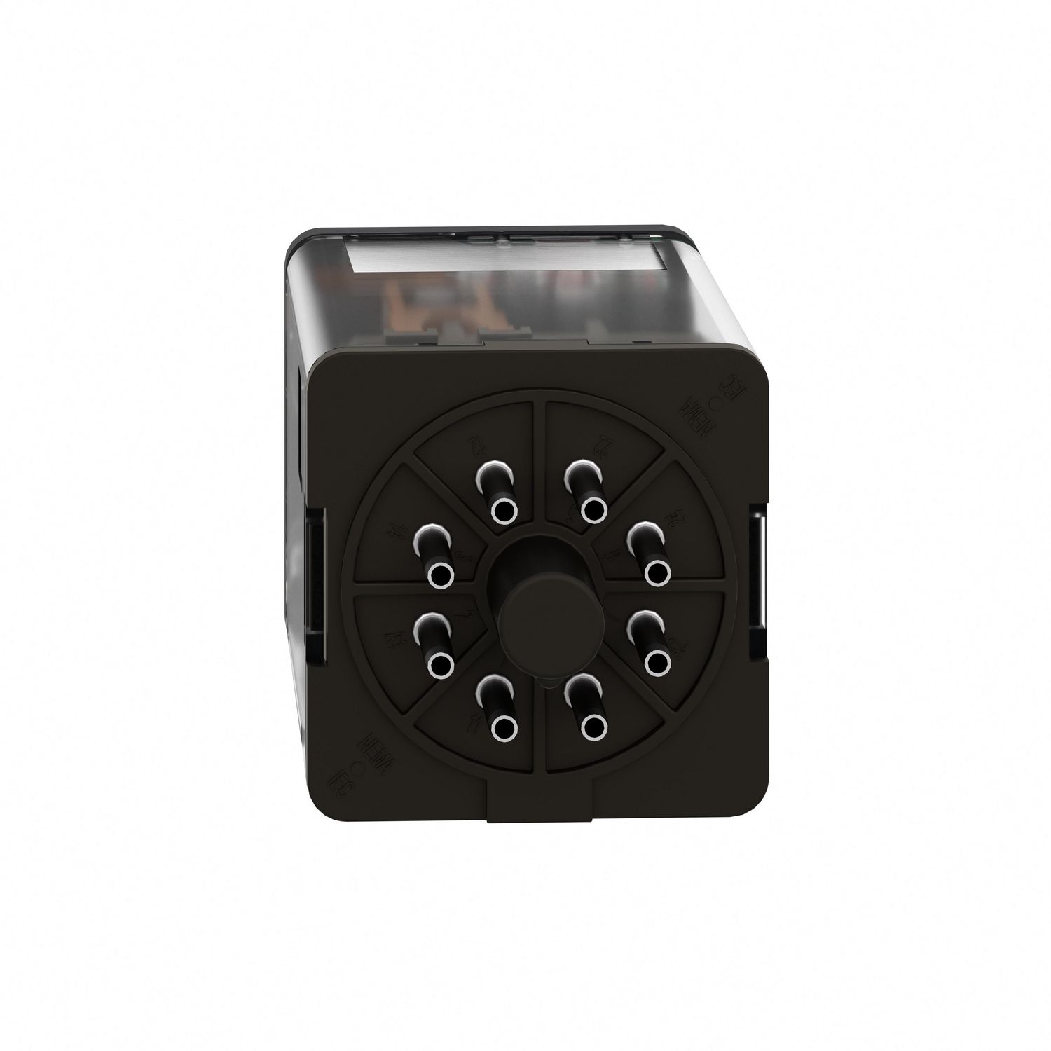 Picture of Universal plug in relay, Harmony Electromechanical Relays, 10A, 3CO, with LED, lockable test button, 24V AC
