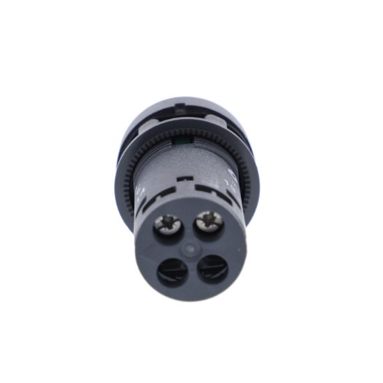 Picture of Monolithic push button, Harmony XB7, plastic, green, 22mm, spring return, unmarked, 1NO