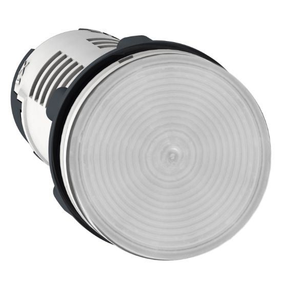 Picture of Monolithic pilot light, Harmony XB7, plastic, clear, 22mm, integral LED, 230...240V AC