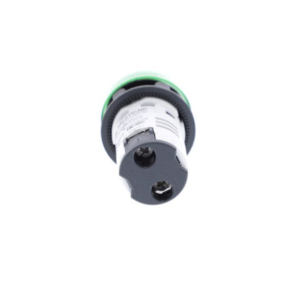 Picture of Monolithic pilot light, Harmony XB7, plastic, green, 22mm, integral LED, 230...240V AC