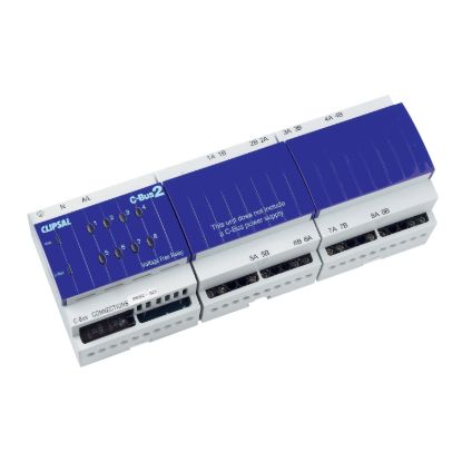 Picture of Relay, C-Bus, DIN Rail Mounted, Voltage Free, 240V AC, 8 Channel, 10A, Without C-Bus Power Supply