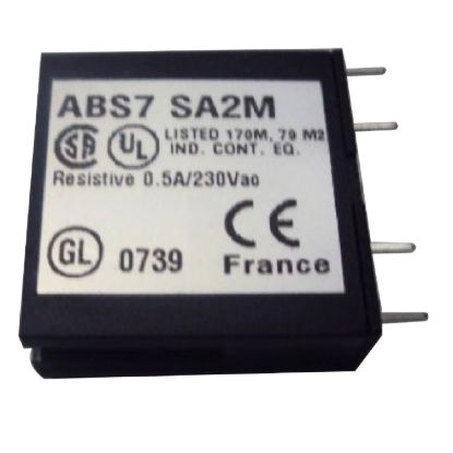 Picture of plug-in solid state relay - 10 mm - output - 24..240 V AC - 0.5 A