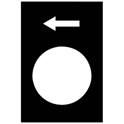 Picture of Marked legend, Harmony XAC, legend, 30x40mm, black, left or lower, slow