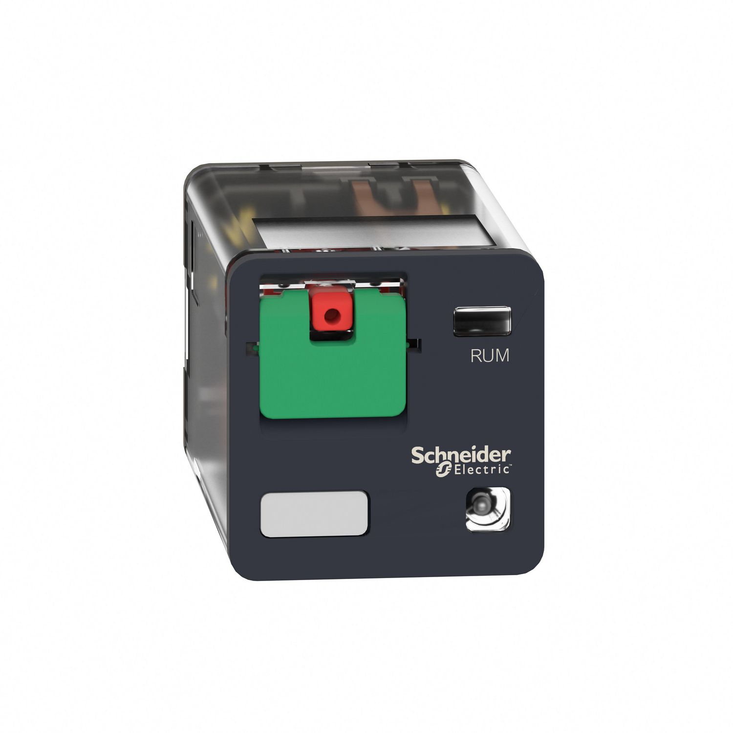 Picture of Universal plug in relay, Harmony Electromechanical Relays, 10A, 3CO, with LED, lockable test button, 230V AC