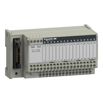 Picture of passive connection sub-base ABE7 - 16 inputs or outputs - Led - isolator
