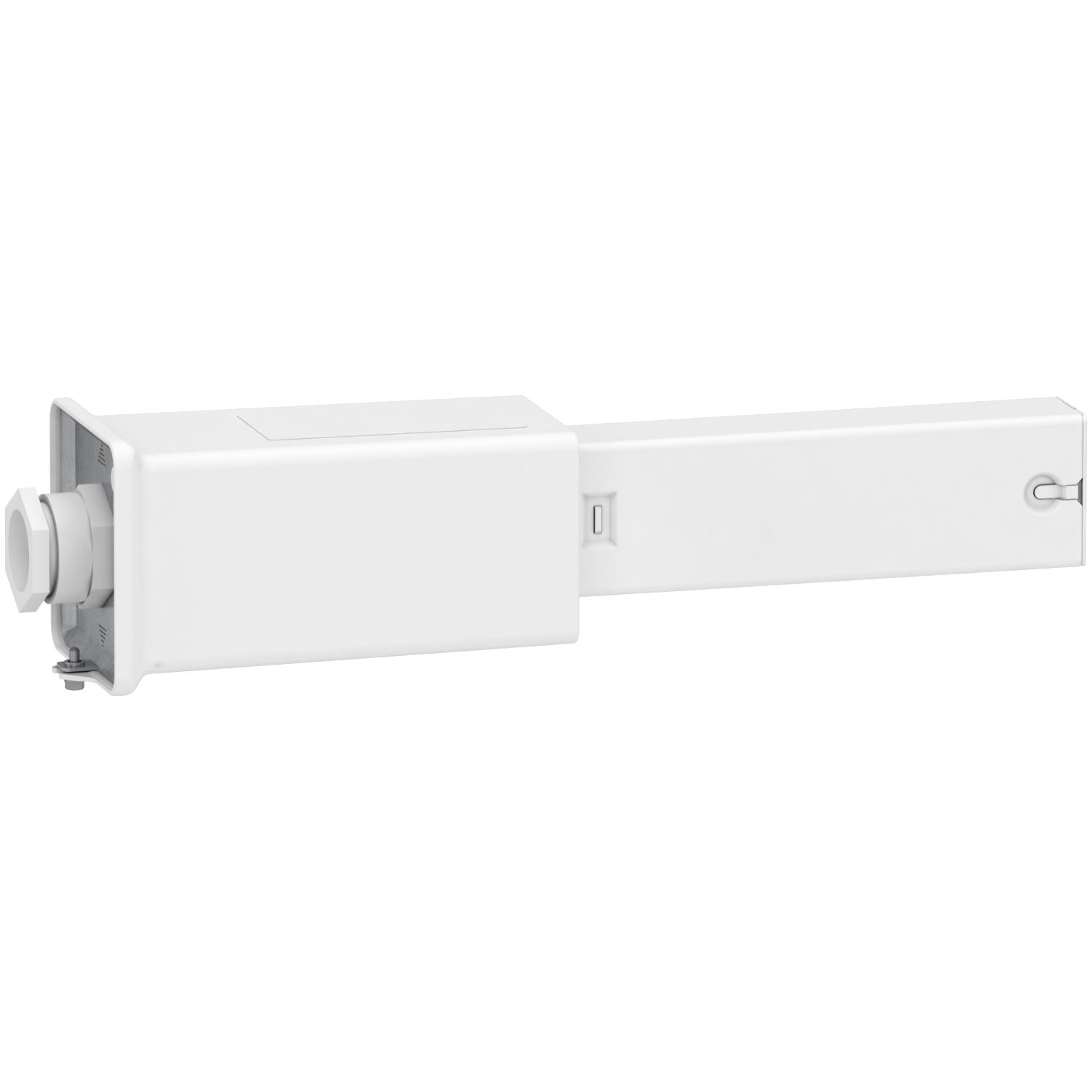 Picture of End feed unit, Canalis KBA, 25/40A, left mounting, 1 circuit, compatible DALI and KNX, white RAL9003