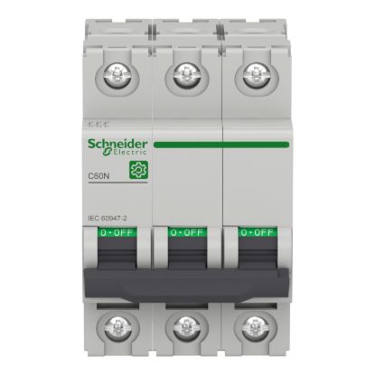 Picture of Miniature circuit breaker (MCB), Multi9 C60N, 3P, 50A, C curve, 10kA (IEC/EN 60947-2)