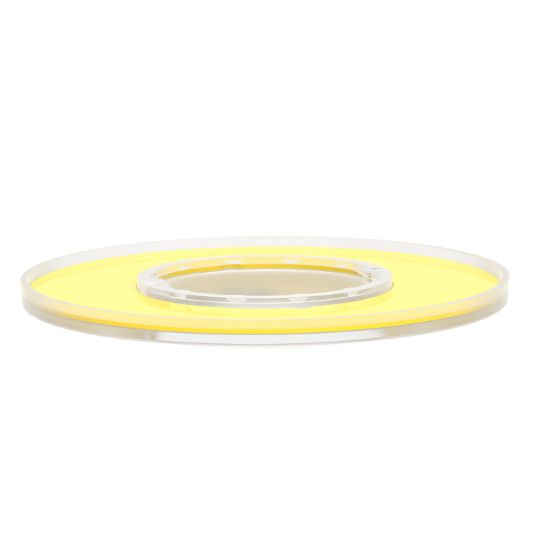 Picture of Legend holder 60mm for emergency stop, Harmony XB4, plastic, yellow, marked EMERGENCY STOP