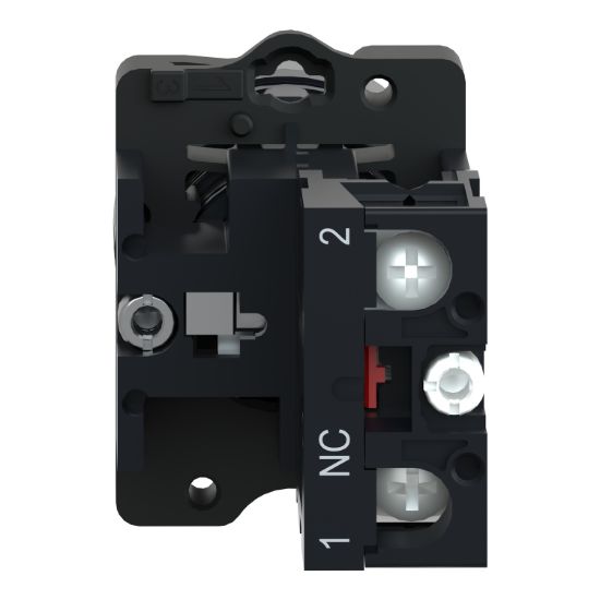 Picture of Complete push button, Easy Harmony XA2, plastic, flush, red, 22mm, push push, unmarked, 1NC