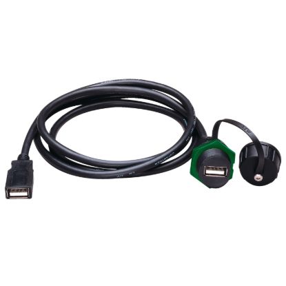 Picture of USB extension cable, Harmony XB5S, with Ø22 mm port on one end, female/female