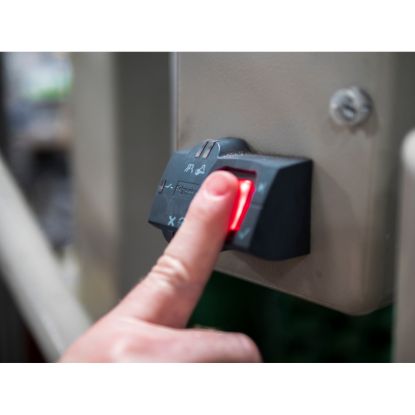 Picture of Biometric switch bistable, Harmony XB5S, plastic, 22mm, connection by M12 connector, 24V AC DC