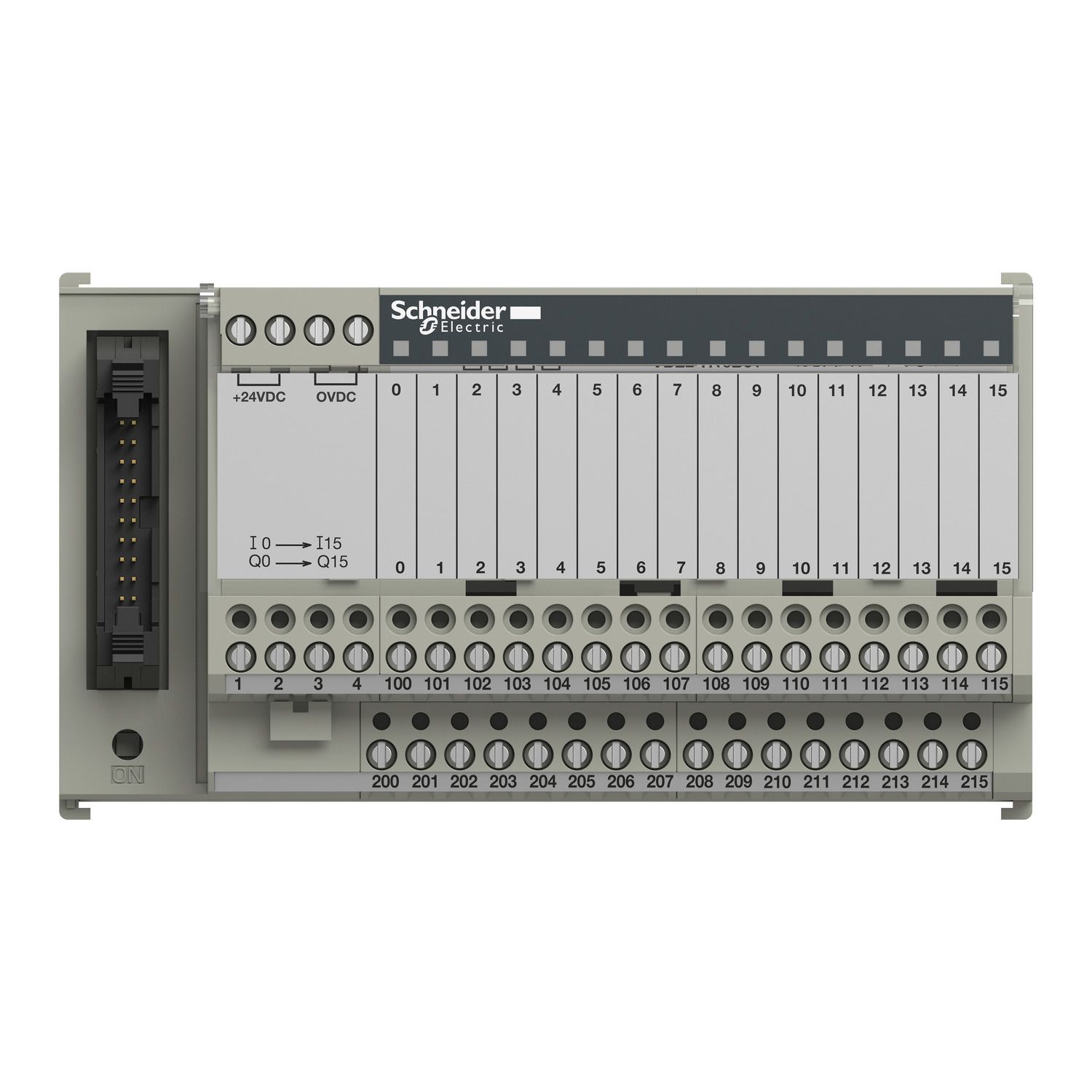 Picture of passive connection sub-base ABE7 - 16 inputs or outputs - Led
