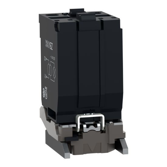 Picture of Light block with body fixing collar, Harmony XB4, metal, with BA9s bulb, 400V AC