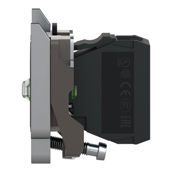 Picture of Light block with body fixing collar, Harmony XB4, metal, red, integral LED, 230â€¦240V AC