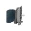 Picture of Light block with body fixing collar, Harmony XB4, metal, blue, integral LED, 24V AC DC