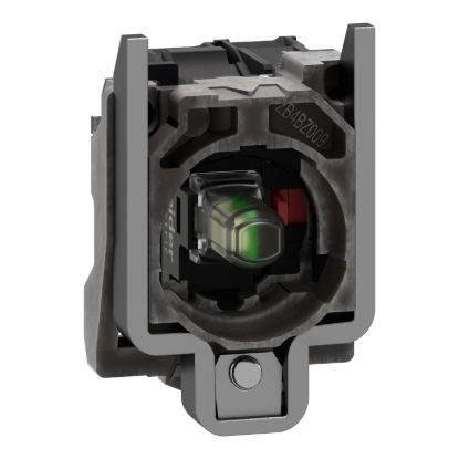 Picture of Complete body/contact assembly and light block, Harmony XB4, universal LED, body/fixing collar, 1NC, 230...240V