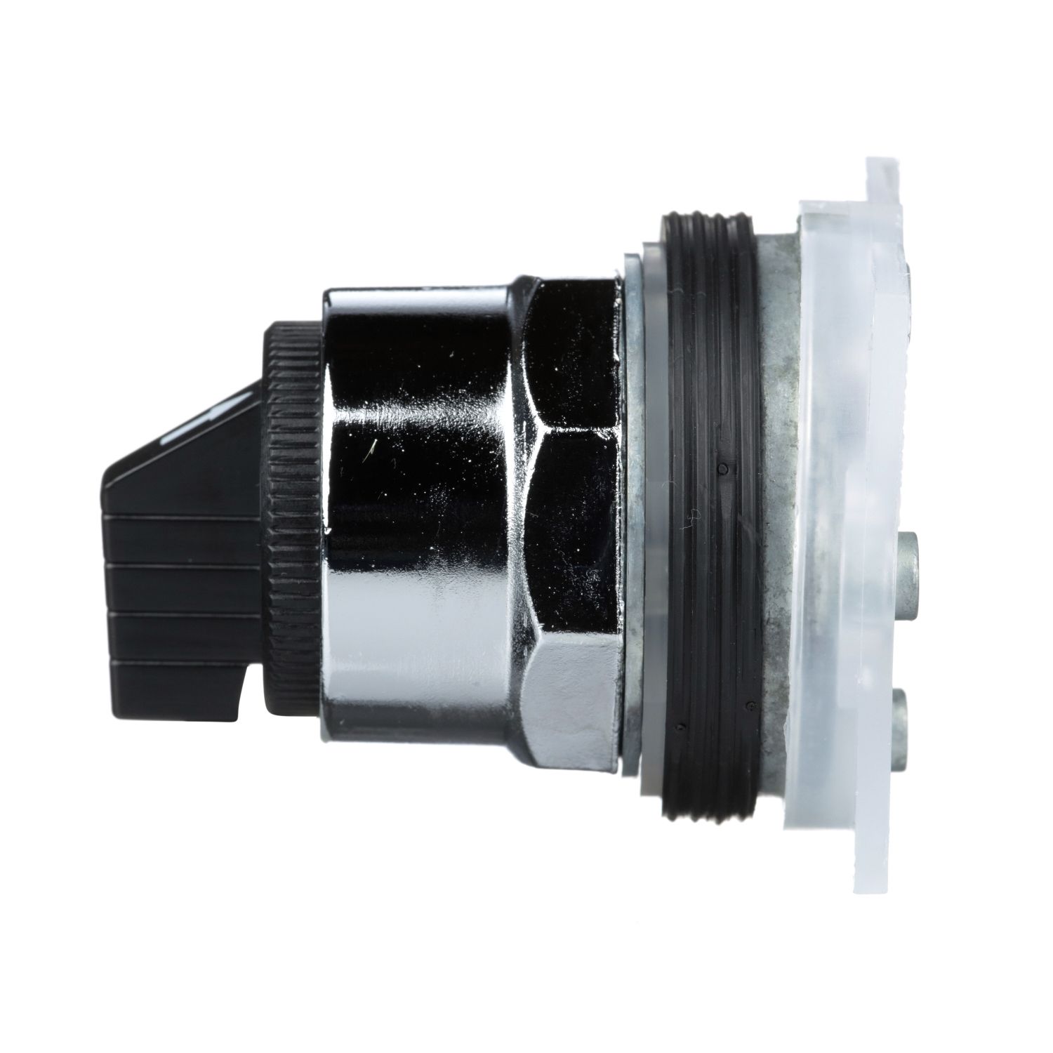 Picture of Head for selector switch, Harmony 9001K, metal, standard handle, black, 30mm, 3 positions, stay put, Cam C