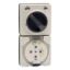 Picture of Switched Socket, Clipsal - 56 Series, Surface IP66 5 PIN 32A Less Enclosure