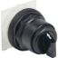 Picture of Selector switch head, Harmony 9001SK, plastic, standard handle, black, 30mm, 3 positions, spring return left to center