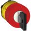 Picture of Emergency stop head, Harmony XB5, switching off, plastic, red mushroom 30mm, 22mm, trigger latching key release