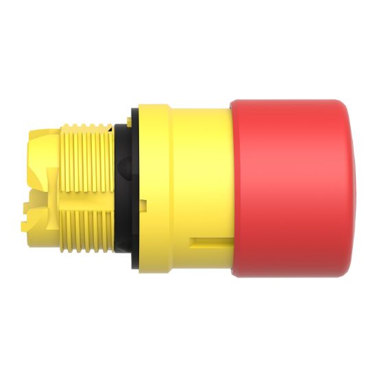 Picture of Emergency stop head switching off, Harmony XB5, plastic, red, mushroom 30mm, 22mm, trigger latching push pull