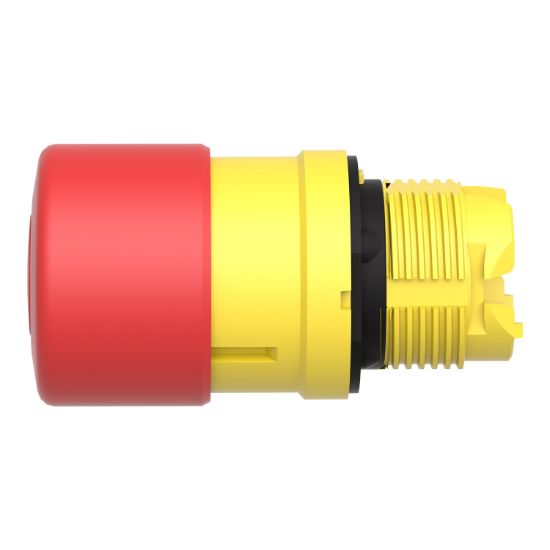 Picture of Emergency stop head switching off, Harmony XB5, plastic, red, mushroom 30mm, 22mm, trigger latching push pull