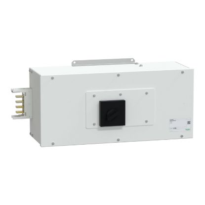 Picture of End feed unit, Canalis KSA250, aluminium, 100/160/250A, right mounting, for line protection, 3L+N+PE, white RAL9001