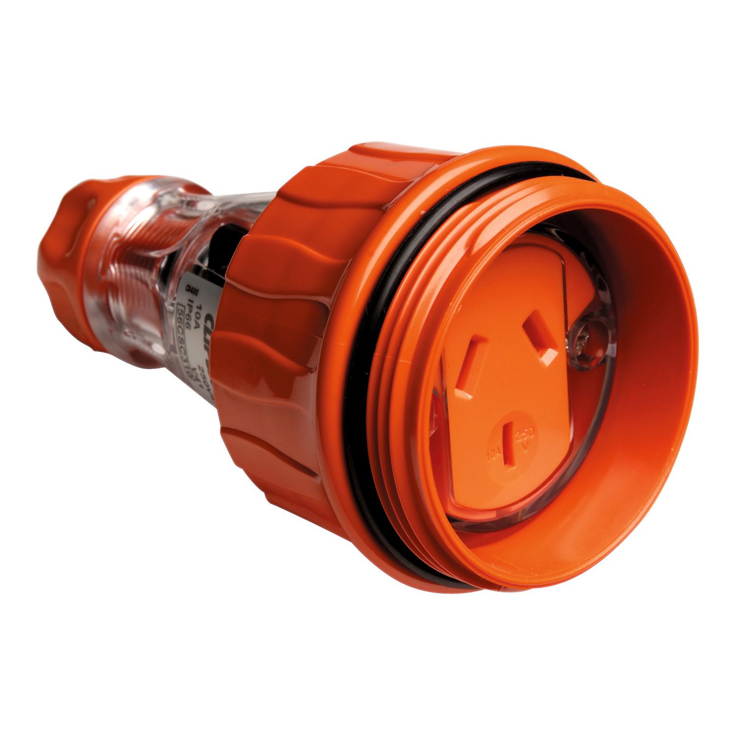 Picture of Cord Extension Socket, Clipsal - 56 Series, 3 Flat PIN, 250V, 10A