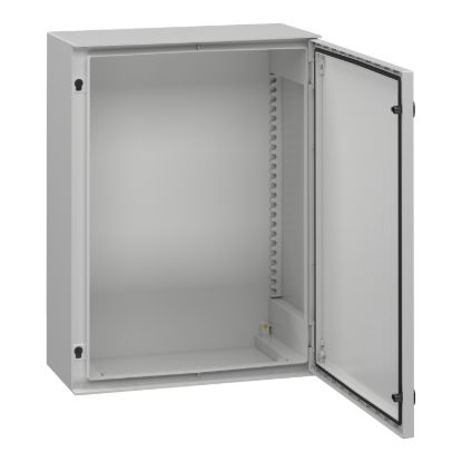Picture of Wall mounted polyester enclosure, Thalassa, Thalassa PLM, plain door, 847x636x300mm, IP66, IK10, RAL 7035