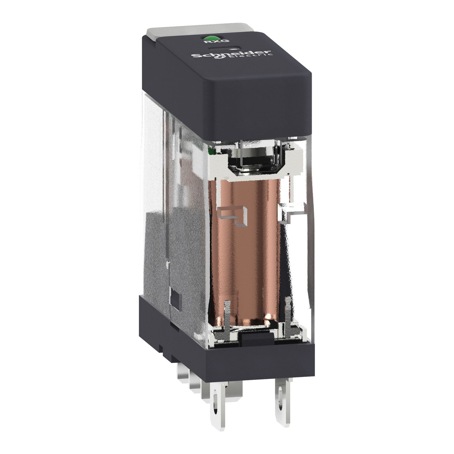 Picture of Interface plug in relay, Harmony Electromechanical Relays, 10A, 1CO, with LED, 12V DC