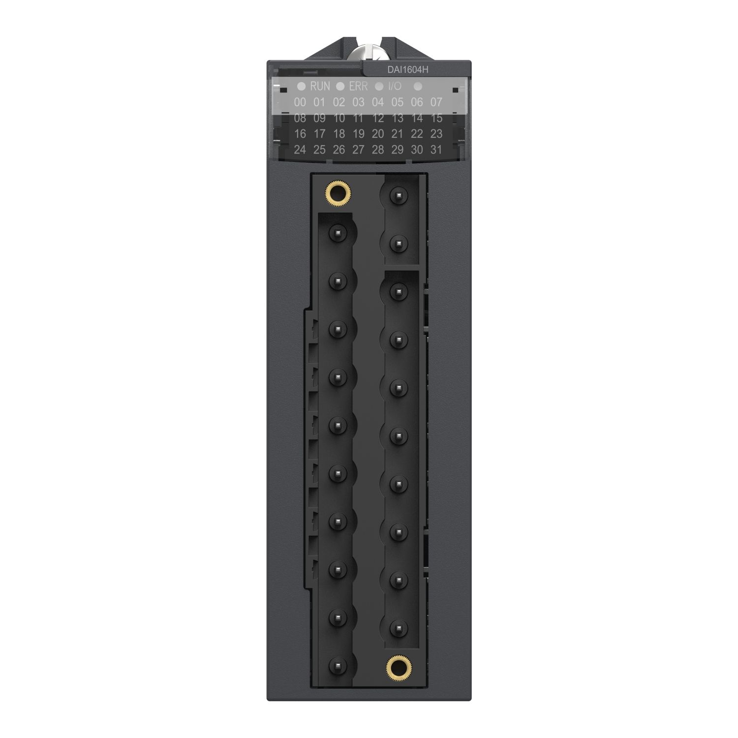 Picture of discrete input module, Modicon X80, 16 inputs, 100 to 120V AC, for severe environments