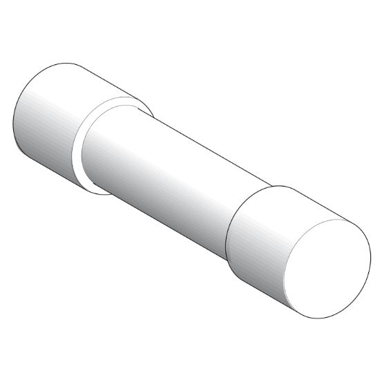 Picture of Photoelectric sensors XU, fuse cartridge 5 x 20, fast blow 0.4 A, without indication