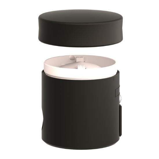 Picture of Base unit with cover, Harmony XVB, side cable entry, plastic, black, 70mm, AS-Interface connection