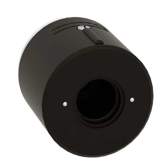 Picture of Base unit for modular tower lights, Harmony XVB, plastic, black, 70mm, bottom or side cable entry