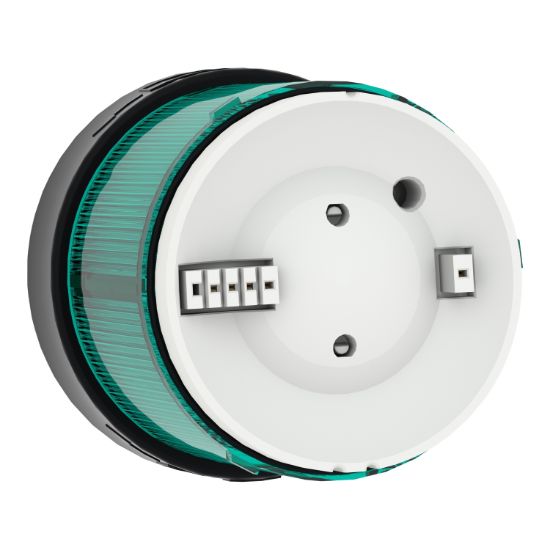 Picture of Indicator bank, Harmony XVB, illuminated unit, plastic, green, 70mm, steady, integral LED, 230V AC