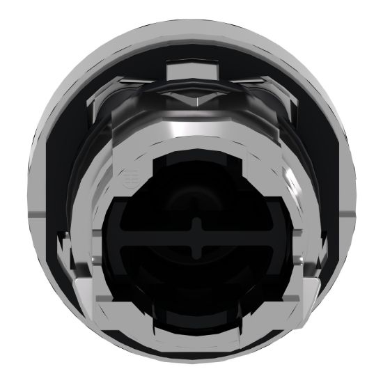 Picture of Push button head, Harmony XB4, metal, flush, green, 22mm, spring return, marked START