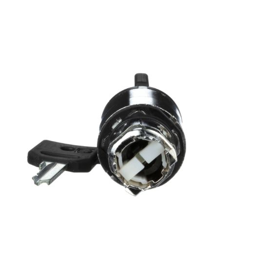 Picture of Key switch selector head, Harmony XB4, metal, black, Ø22, key 455, 2 positions, stay put